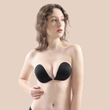 Adhesive Bra Reusable Strapless Self Silicone Push-up Invisible Sticky Bras for Backless Dress