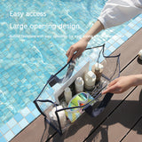 Large-capacity Swimming Bag Transparent Visible Waterproof Wash Bag Foldable Portable Storage Bag