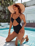 Emoswimsuit - Womens One Piece Swimsuits Cut Out Bathing Suit