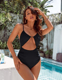 Emoswimsuit - Womens One Piece Swimsuits Cut Out Bathing Suit