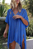 Emoswimsuit - See-Through Crochet Hollow Irregular Cover Up