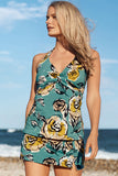 Emoswimsuit - Sketch Floral Signature Tankini With Skirt